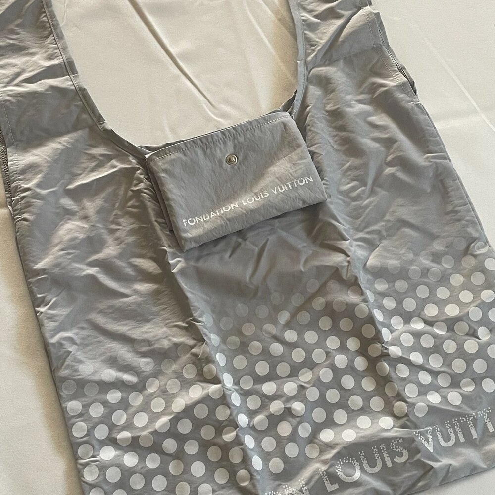 NEW Fondation Louis Vuitton Reusable Shopping Bag Eco Nylon Tote Bag Paris